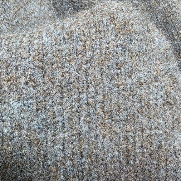 Spartina 449 Gray Fringe Alpaca Wool Shawl Poncho - Picture 4 of 8